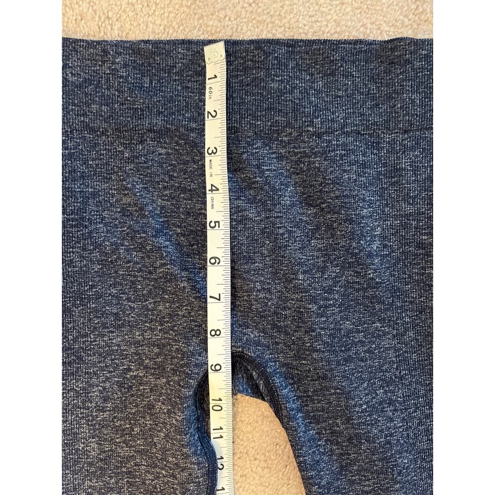 Adidas Neo Womens Ribbed Knit Leggings Size S Navy Athleisure Athletic NWT - Picture 8 of 9